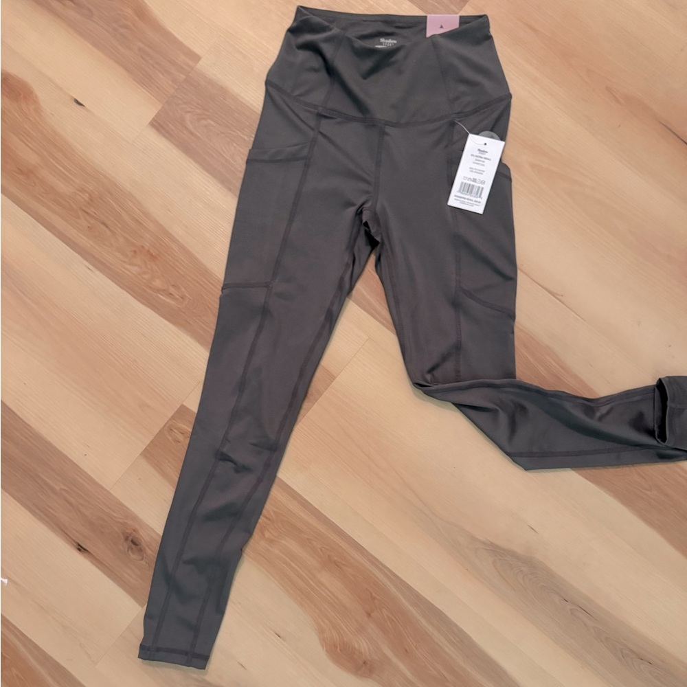 Shadow Sport High-Waist 2Pocket Legging -Workout  -spandex XS Charcoal